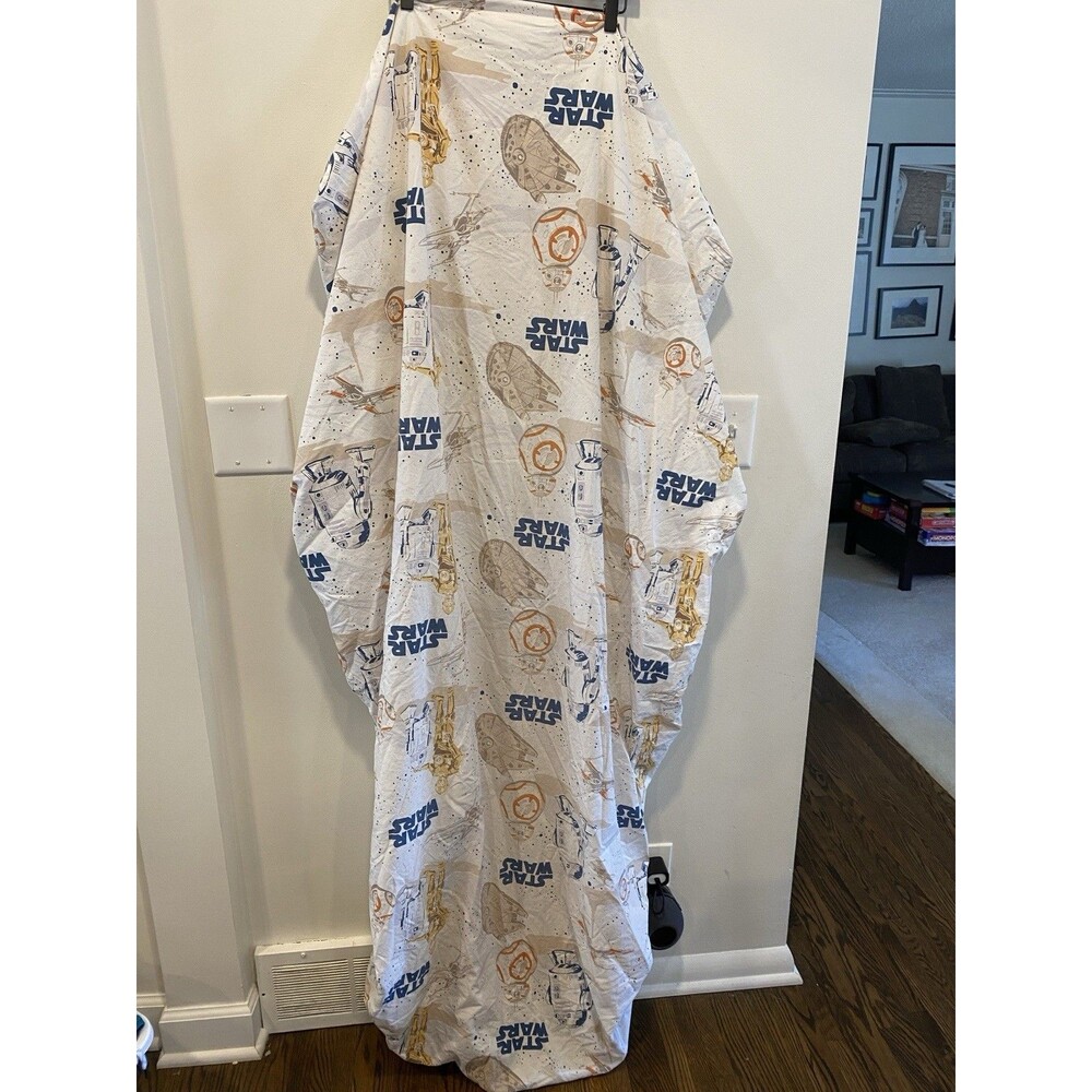 Pottery Barn Kids Star Wars Droid Organic Cotton Fitted Sheet Twin Bed
